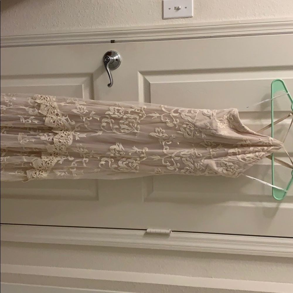 Floor length halter dress